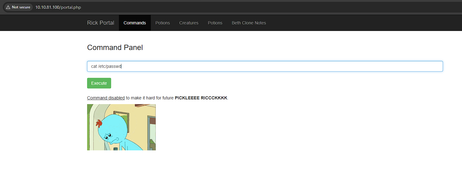 Command Panel Screenshot